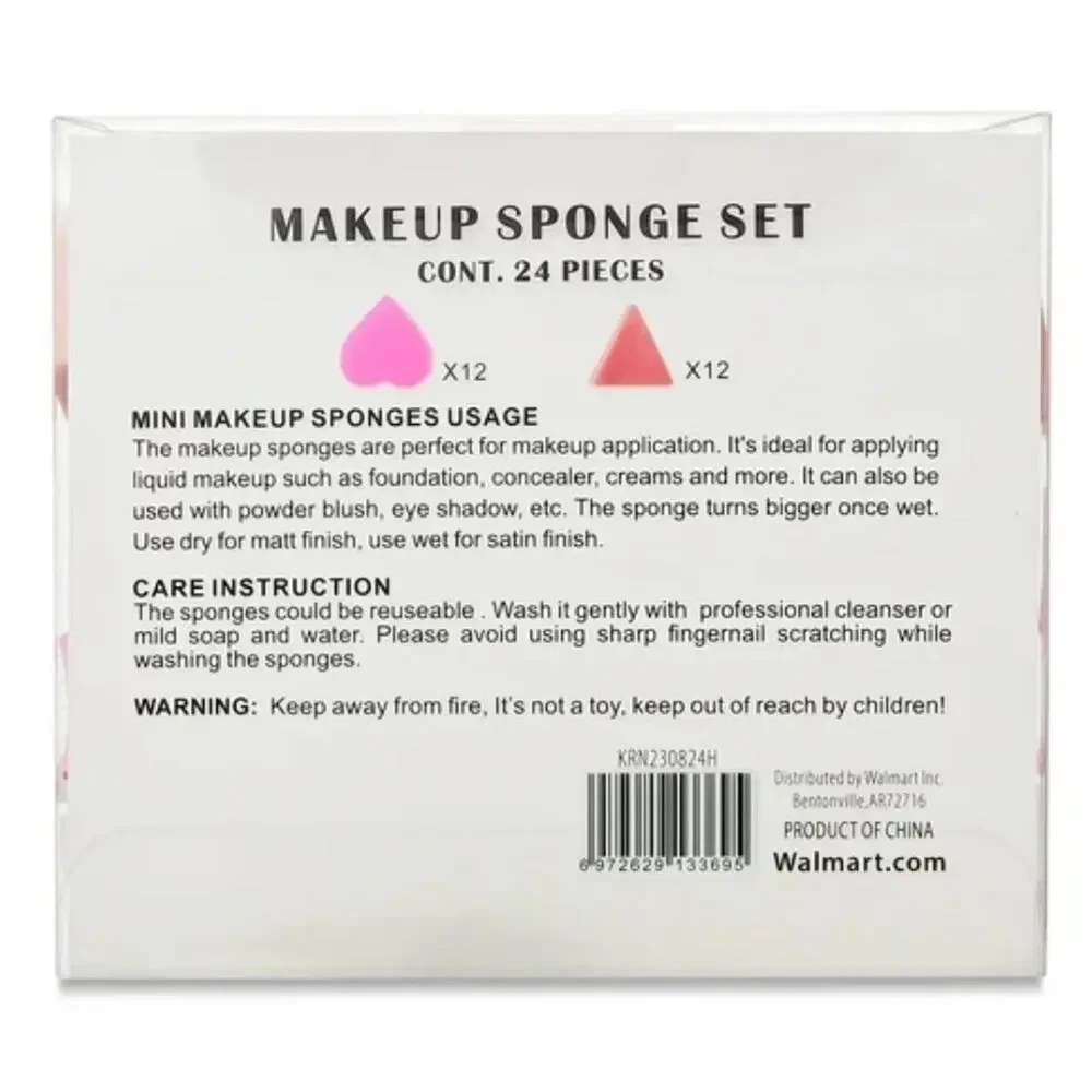 24PC Makeup Sponge Set‎ for Wet & Dry Use